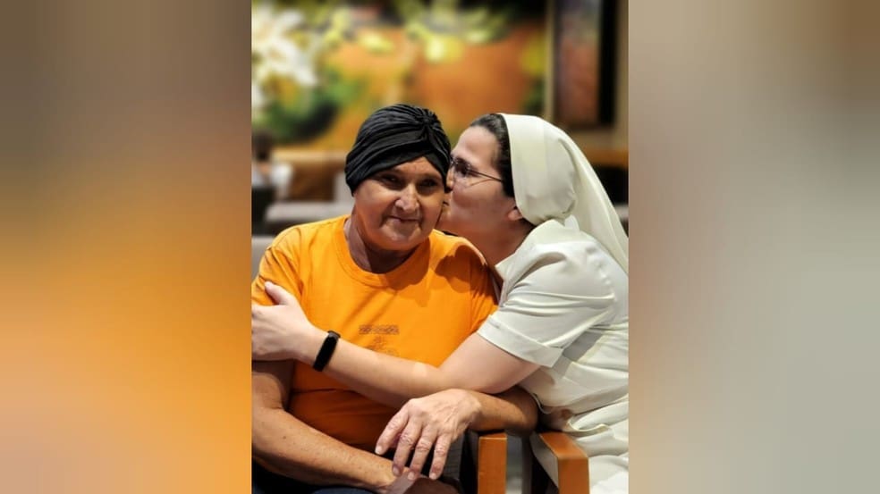 20250417-155238-1-23-a-mae-da-irma-elaine-faleceu-em-2022-foto-arquivo-pessoal A mãe da irmã Elaine faleceu em 2022 — Foto: Arquivo Pessoal