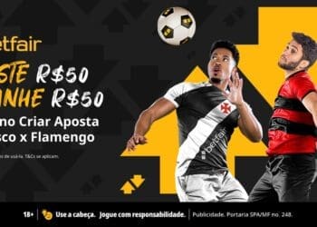 Betfair apresenta promoção para Vasco x Flamengo: aposte R$ 50 e receba R$ 50; saiba mais