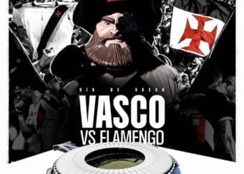 Confira a arte promocional de Vasco x Flamengo