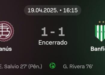 Próximo oponente do Vasco, Lanús empata em casa com o Banfield em 1 a 1 no Campeonato Argentino.