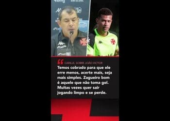 Carille é direto e questiona o zagueiro João Victor em entrevista; confira