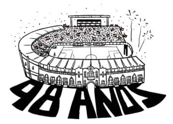 Confira a charge do Vascomics em celebração aos 98 anos de São Januário.