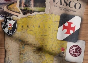Confira a arte promocional de Vasco x Lanús