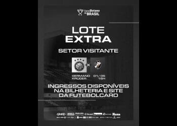 Operário divulga nova lotação de ingressos para torcedores do Vasco; confira o modo de aquisição