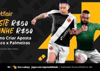 Veja as odds das casas de apostas para Vasco contra Palmeiras.