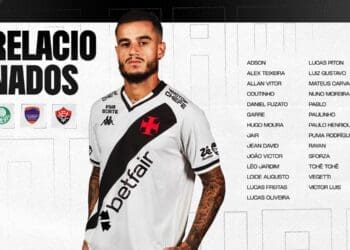 Veja a lista de jogadores do Vasco para a partida contra o Palmeiras; Mauricio Lemos e Payet continuam afastados.