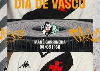 Veja a arte promocional de Vasco x Palmeiras.