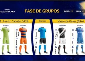 Uniformes de Puerto Cabello e Vasco para a partida desta quarta-feira são revelados; confira