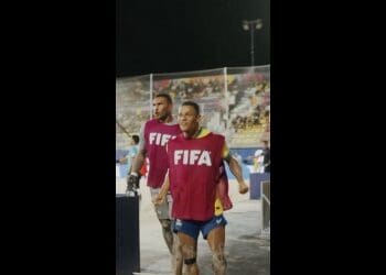 Futebol de Praia: Com gol de Benjamin Jr., Brasil derrota a Espanha por 6 a 0 e vai enfrentar Portugal na semifinal da Copa do Mundo