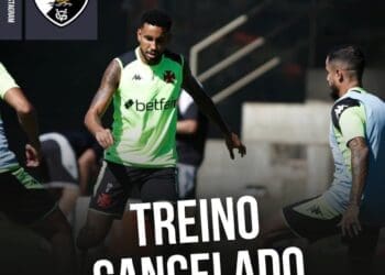 Vasco suspende treino programado para este domingo no CT Moacyr Barbosa.