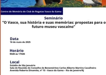 São Januário receberá o seminário ‘O Vasco, sua história e suas memórias: sugestões para o futuro museu vascaíno’ nesta sexta-feira.