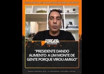 Edmundo: ‘Presidente concede aumentos a muitos por se tornar amigo’; assista ao vídeo.