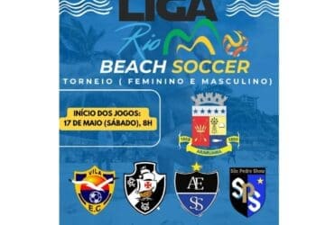 Futebol de Praia: Vasco participa de torneio em Araruama neste sábado a partir das 8h