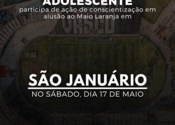 São Januário realizará campanha de conscientização sobre o Maio Laranja no confronto Vasco x Fortaleza.