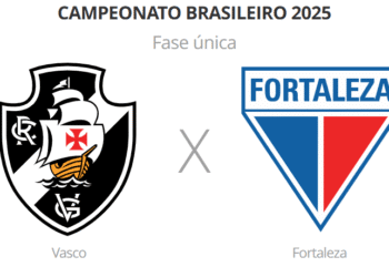 Confira os jogadores ausentes e amarelados de Vasco e Fortaleza