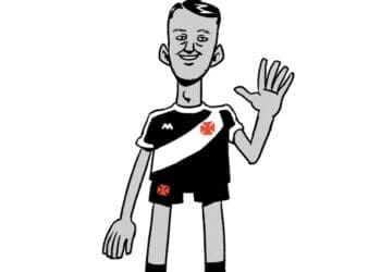 Confira a charge da Vascomics em tributo a Souza, que se despediu do Vasco.