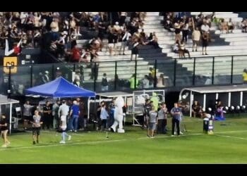 Zé Gotinha faz aparição em São Januário; assista ao vídeo