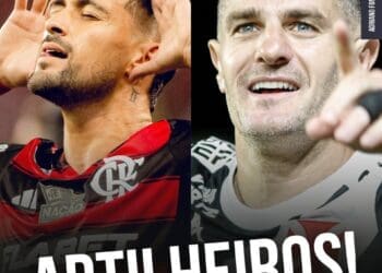 Vegetti alcança 7 gols no Brasileiro e divide a liderança de artilharia com Arrascaeta, do Flamengo.