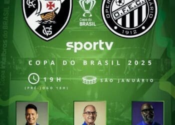 Descubra os profissionais que estarão na transmissão de Vasco x Operário-PR pela TV