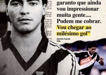 Romário comemora 18 anos do seu milésimo gol: ‘Prometi mil, e realizei’