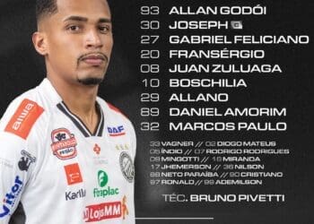 Confira a formação do Operário para a partida contra o Vasco; o ex-vascaíno Daniel Amorim inicia como titular.