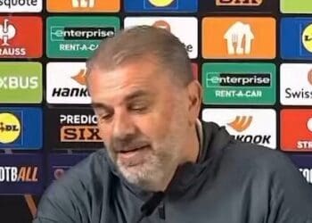 Técnico do Tottenham, Ange Postecoglou se mantém ‘neutro’ ao ser questionado sobre sua torcida pelo Vasco; confira o vídeo