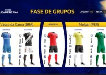 Vasco irá vestir uniforme preto na partida contra o Melgar.