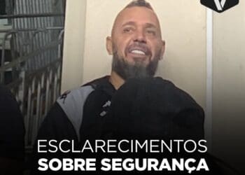 Ex-segurança do Vasco, Betinho marcou presença em São Januário durante a partida contra o Red Bull Bragantino.