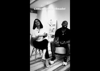 Vanessa Riche compartilha vídeo de treino com Fellipe Bastos para se tornar comentarista