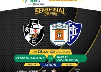Sub-09: Vasco enfrenta o Paraty/Canto do Rio na semifinal do Torneio Fênix neste sábado às 14h.