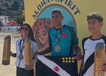 Maratonas Aquáticas: Gloria Raizer, Miguel Oliveira e Pedro Oliveira brilham no pódio do Aloha Spirit em Angra dos Reis