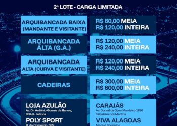 Primeiro lote de ingressos para o jogo CSA x Vasco já foi vendido.