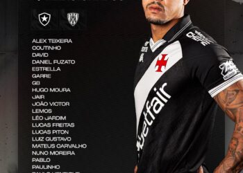 Vasco anuncia os jogadores convocados para as partidas contra Botafogo e Del Valle.