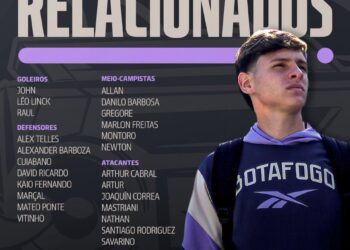 Confira os convocados do Botafogo para o confronto clássico contra o Vasco.