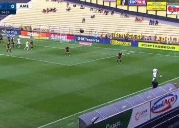 Cauan Barros, emprestado pelo Vasco, anota gol na derrota do América-MG frente ao Novorizontino na Série B; confira