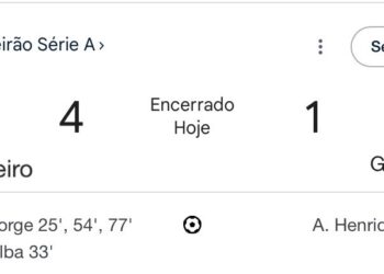 Grêmio, próximo rival do Vasco no Brasileirão, foi derrotado pelo Cruzeiro por 4 a 1 neste domingo.