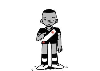 Vascomics revela caricatura de Thiago Mendes