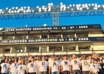 TOV se manifestou com camisetas na partida contra o Grêmio: ‘Até quando?’