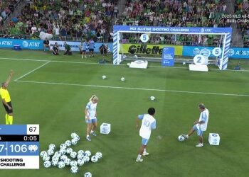 Cria do Vasco, Evander se destaca no desafio de talentos do All-Star Game da MLS.