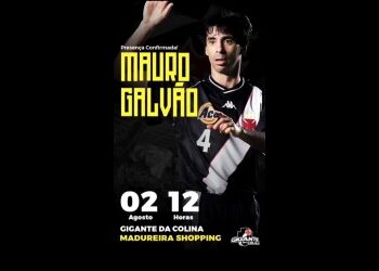Mauro Galvão marcará presença em sessão de autógrafos na Gigante da Colina Madureira no dia 02/08
