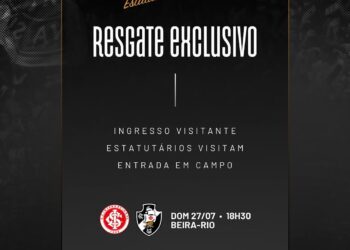 Sócios estatutários do Vasco poderão realizar resgates para a partida contra o Internacional nesta sexta-feira a partir das 14h.