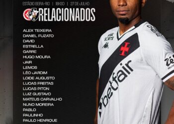 Veja os convocados do Vasco para a partida contra o Internacional; Thiago Mendes é a surpresa