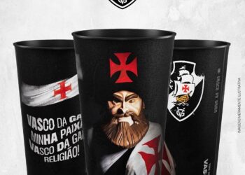Confira o copo que estará disponível para compra nesta quarta-feira em São Januário.