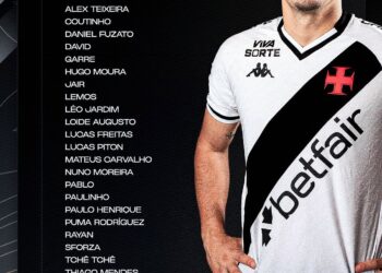 Veja os convocados do Vasco para a partida contra o CSA.