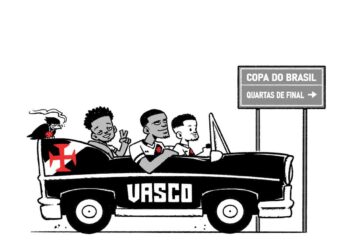 Confira a ilustração da Vascomics sobre a conquista e a passagem de fase frente ao CSA.
