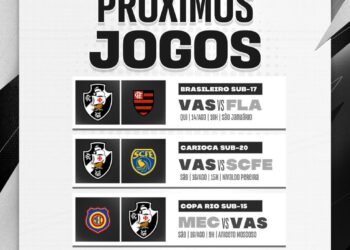 Veja o cronograma das partidas da base do Vasco nesta semana.