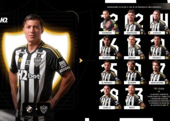 Confira a formação do Atlético-MG para a partida contra o Vasco