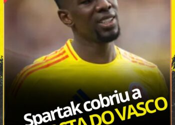 Spartak Moscou responde à oferta do Vasco pelo defensor Carlos Cuesta.