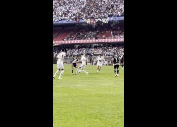 Confira a perspectiva diferente do gol de David contra o Santos.
