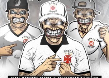 Força Jovem promove ‘mar branco’ durante a partida deste domingo contra o Corinthians.